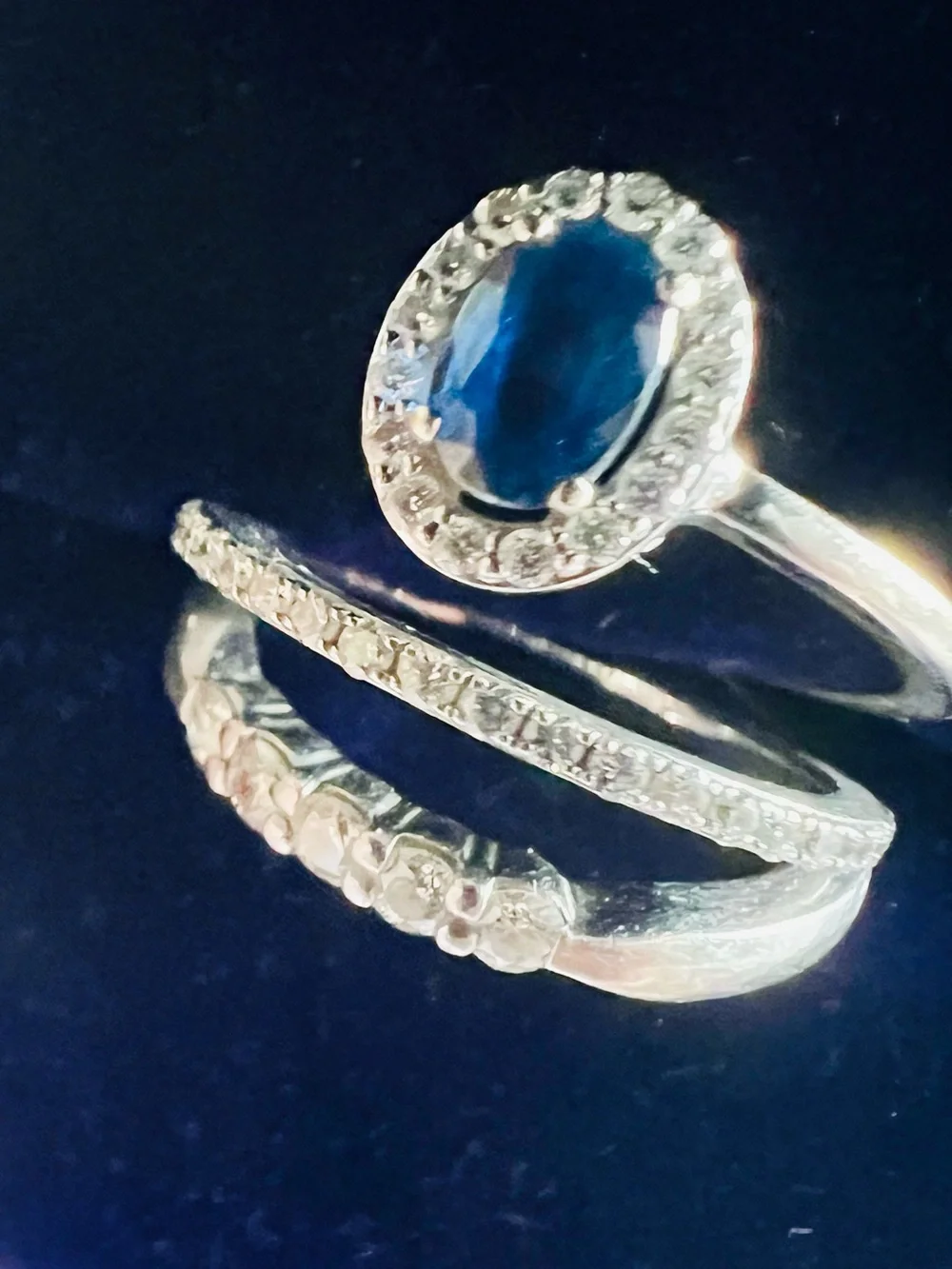 Hearts on fire and Simon G timeless blue